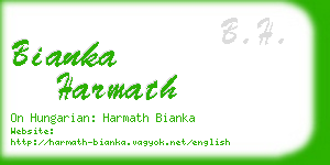 bianka harmath business card